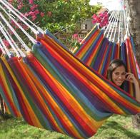 Fabric hammock that gives good experiences. Super single hammock